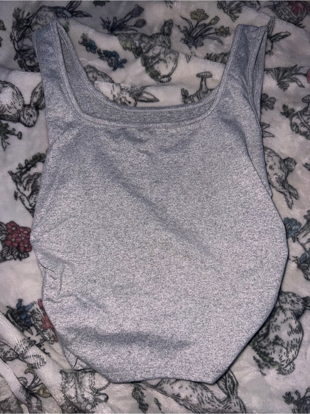Heather Gray Women's Tank Top - Classic Scoop Neck